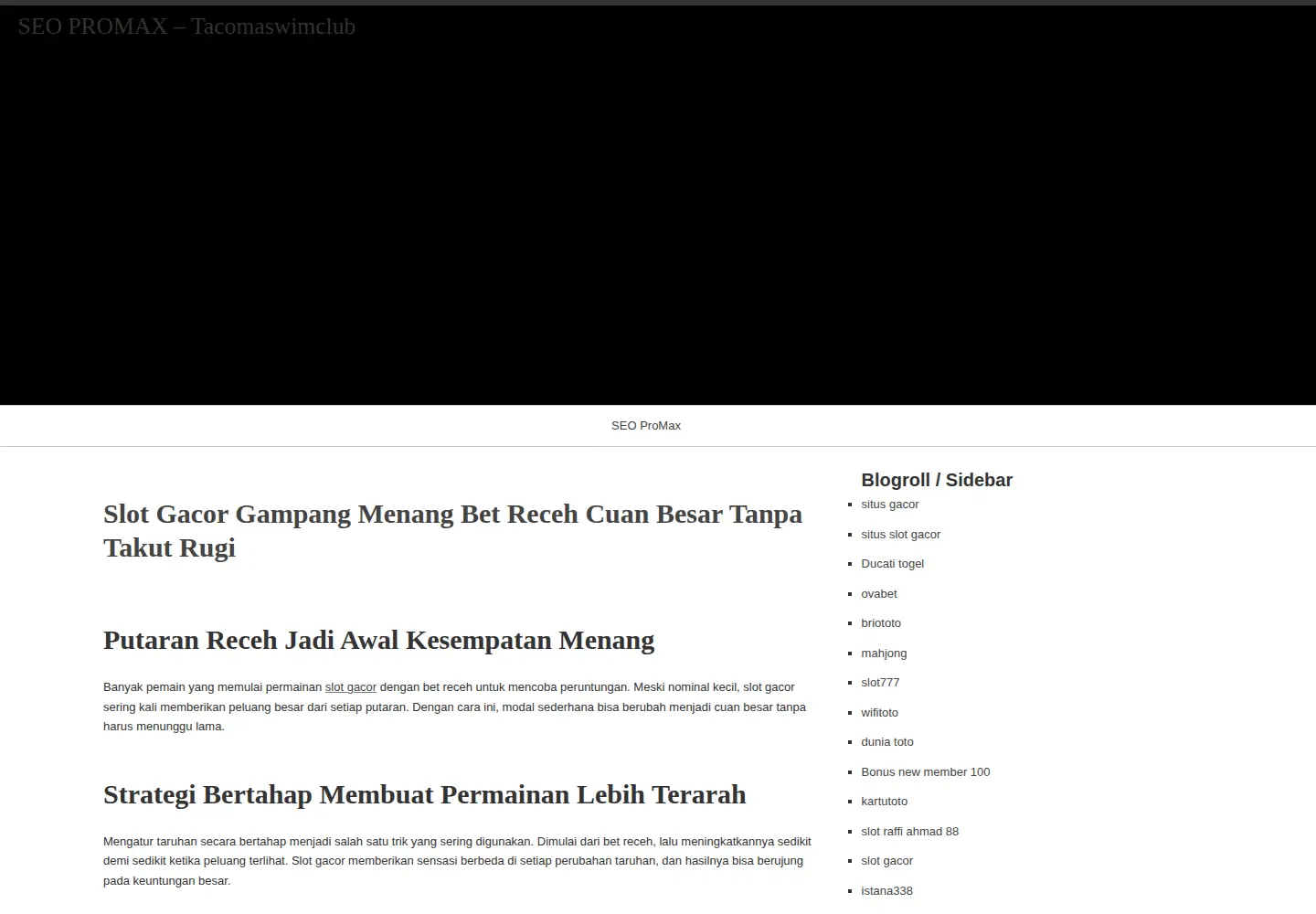 Screenshot of tacomaswimclub.org
