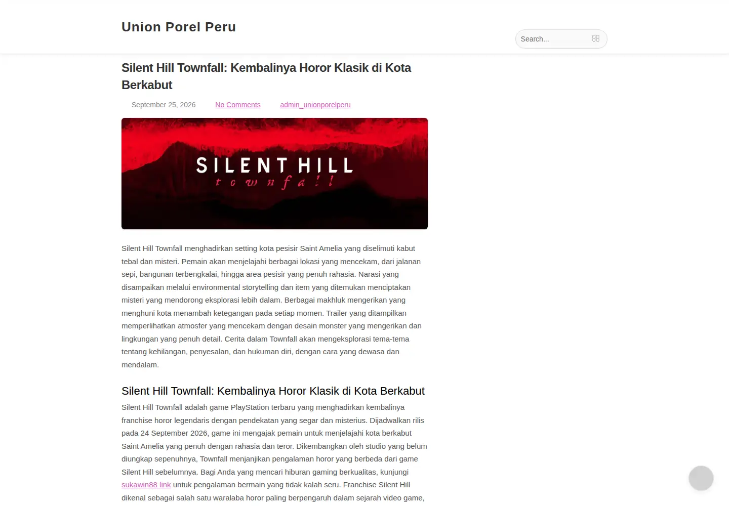 Screenshot of unionporelperu.org