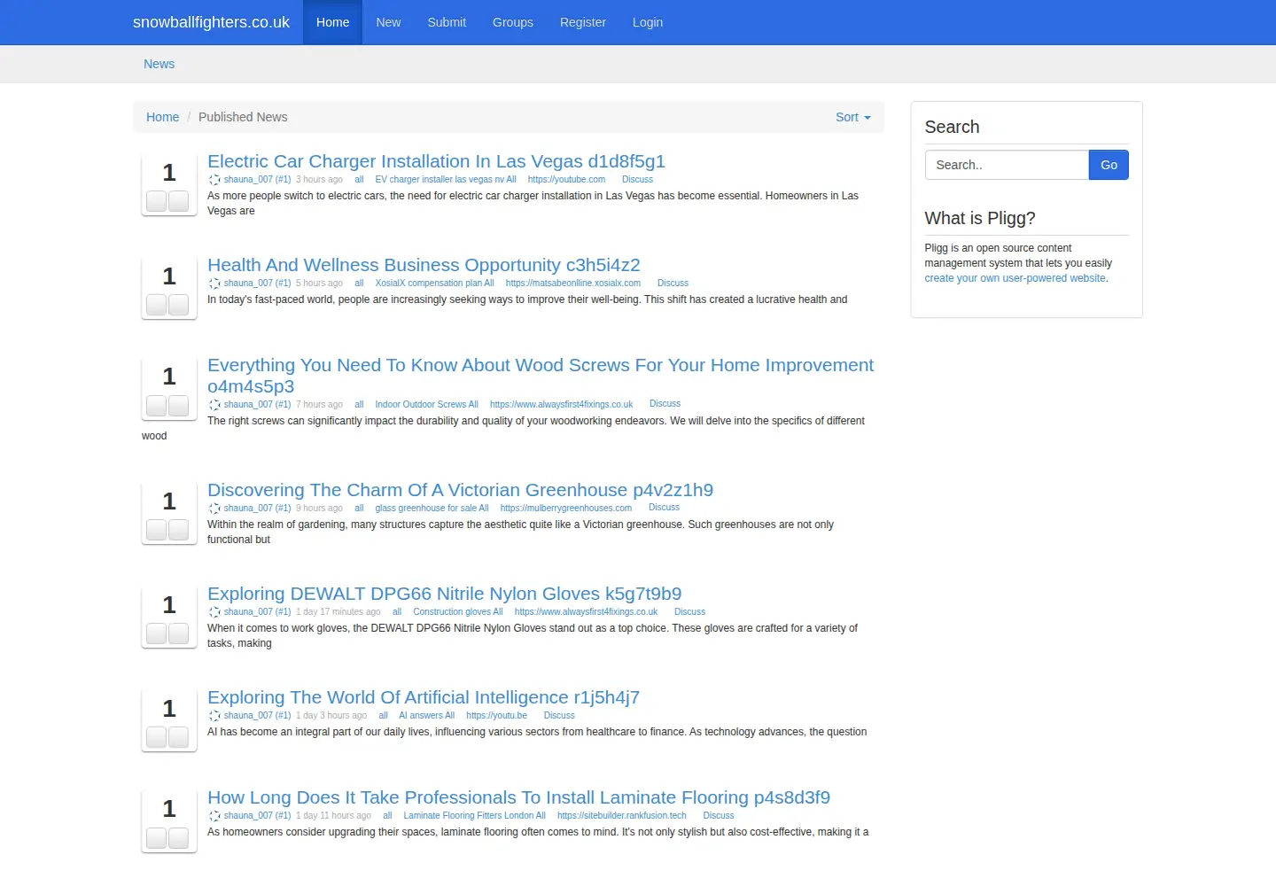 Screenshot of snowballfighters.co.uk