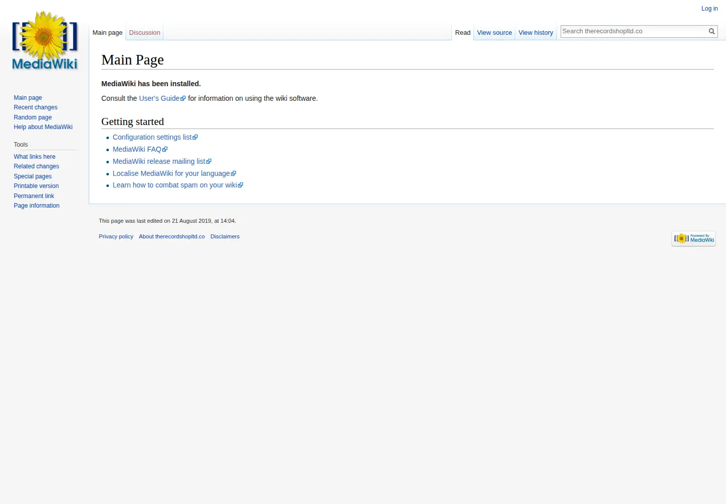 Screenshot of therecordshopltd.co.uk