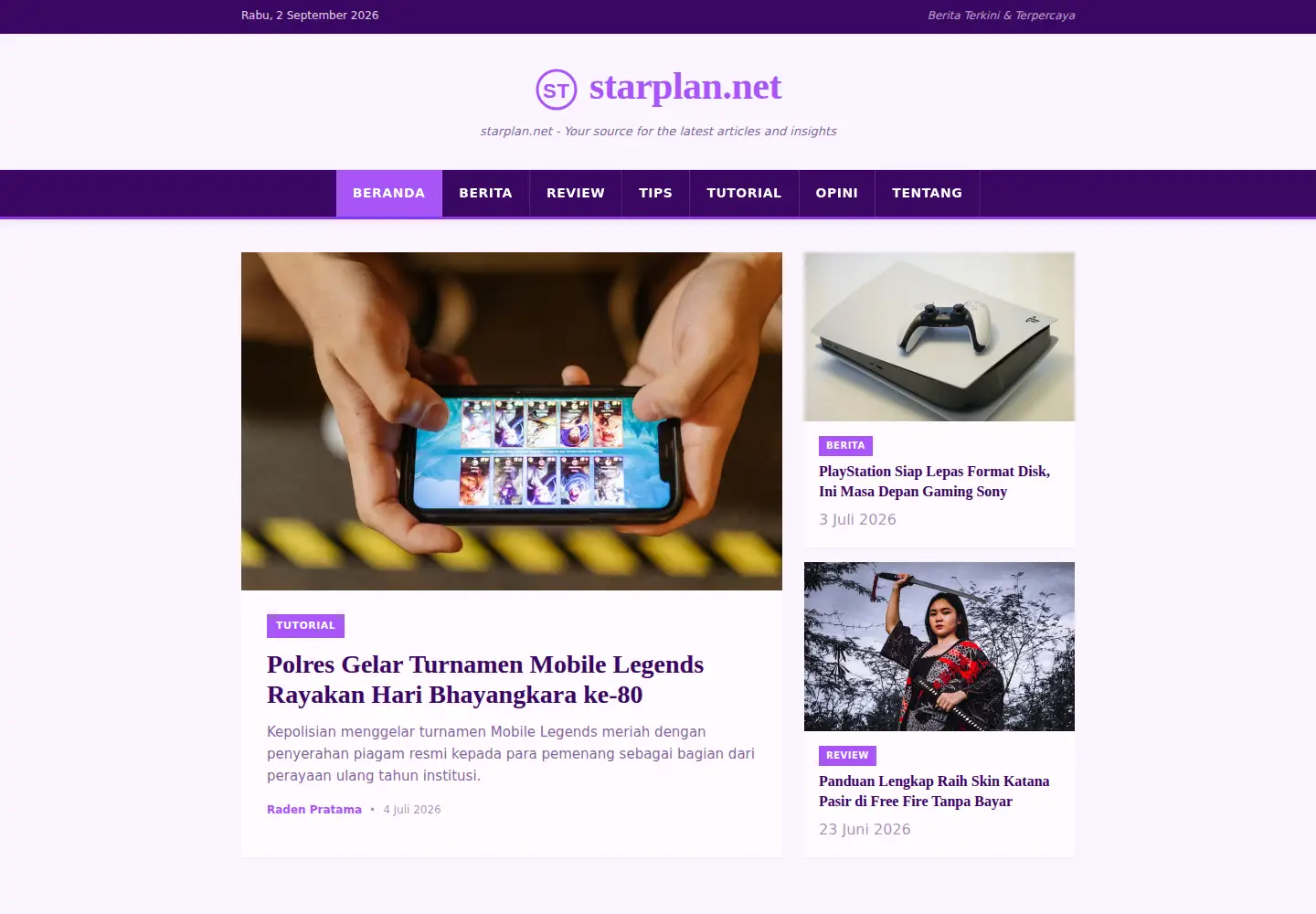 Screenshot of starplan.net