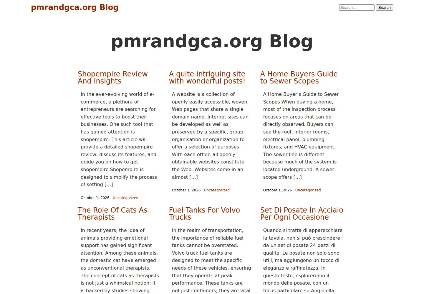Screenshot of pmrandgca.org.uk