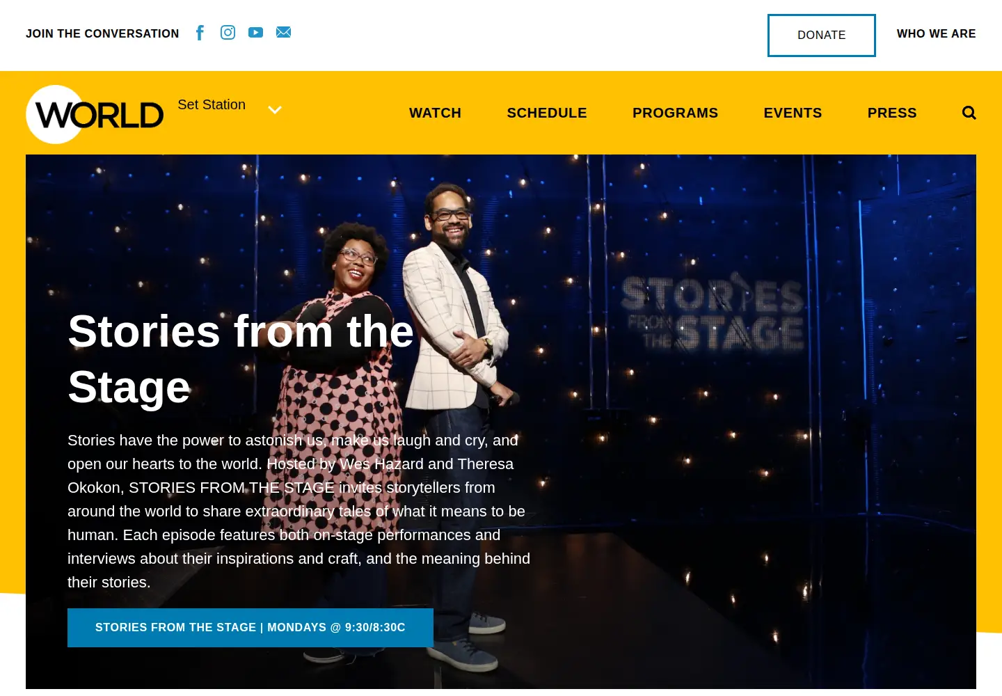 Screenshot of worldchannel.org