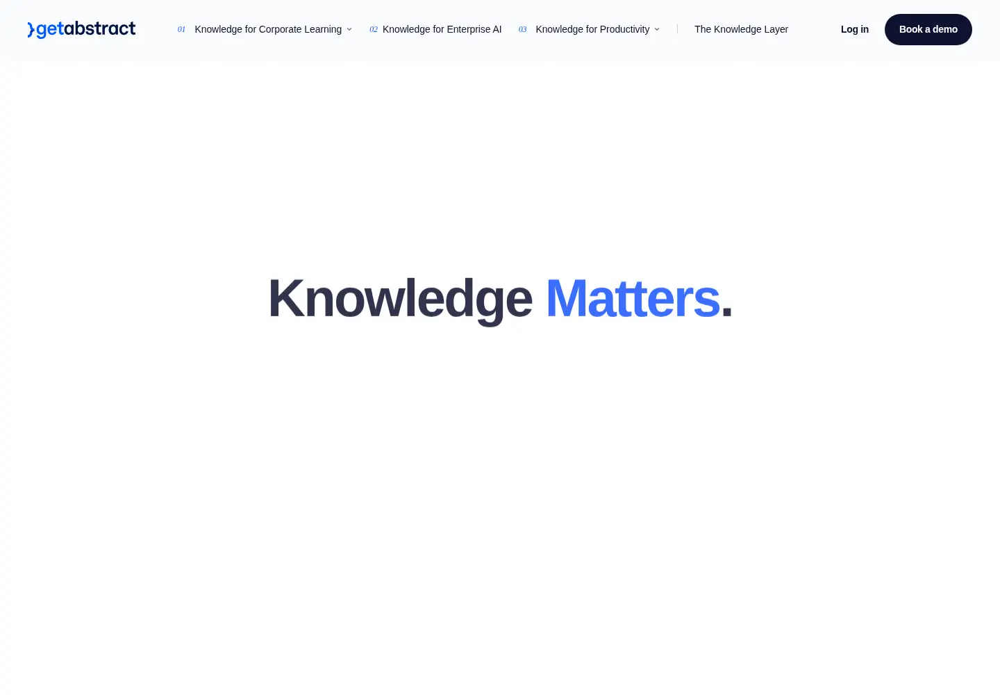 Screenshot of getabstract.com