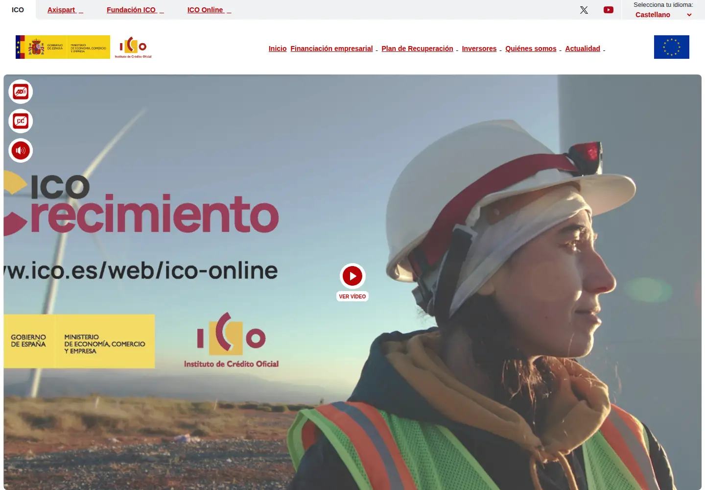 Screenshot of ico.es