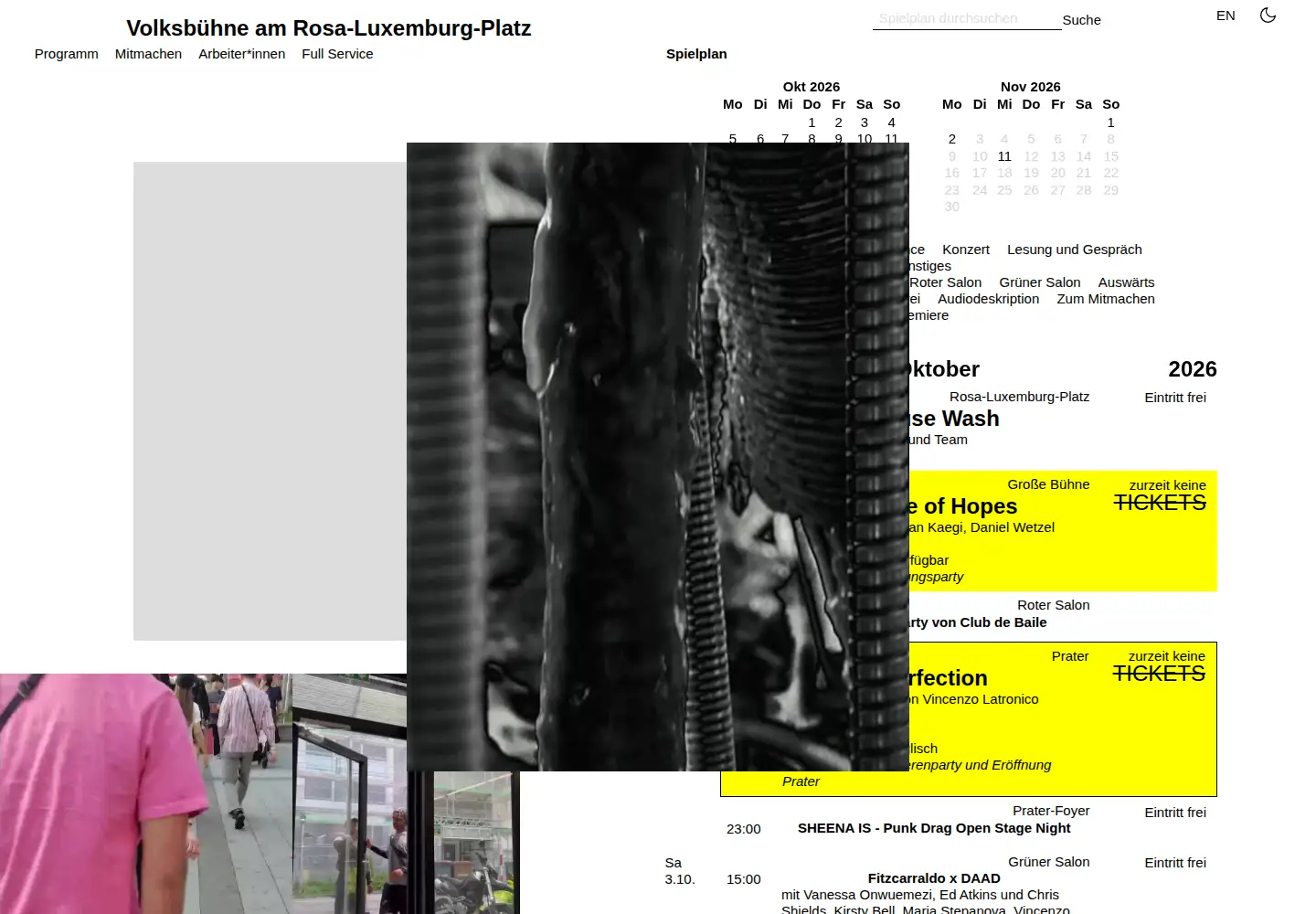 Screenshot of volksbuehne.berlin