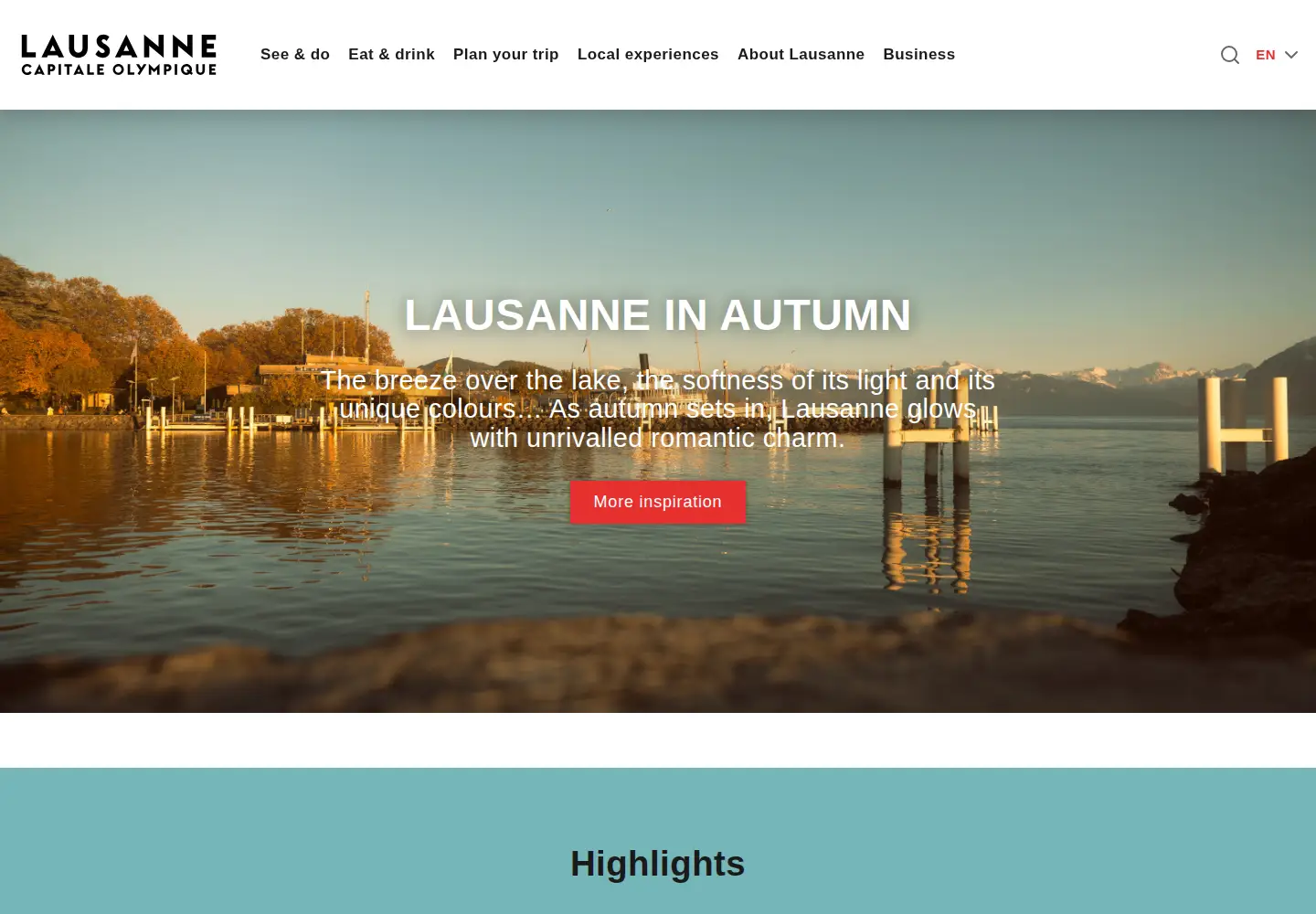 Screenshot of lausanne-tourisme.ch