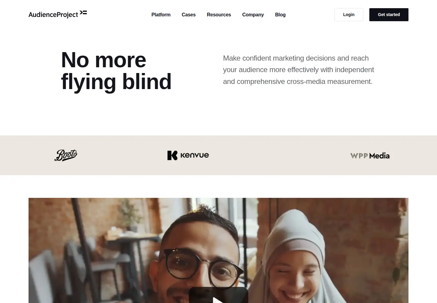 Screenshot of audienceproject.com