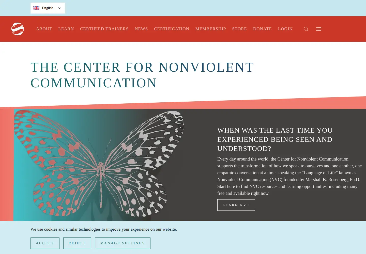 Screenshot of cnvc.org