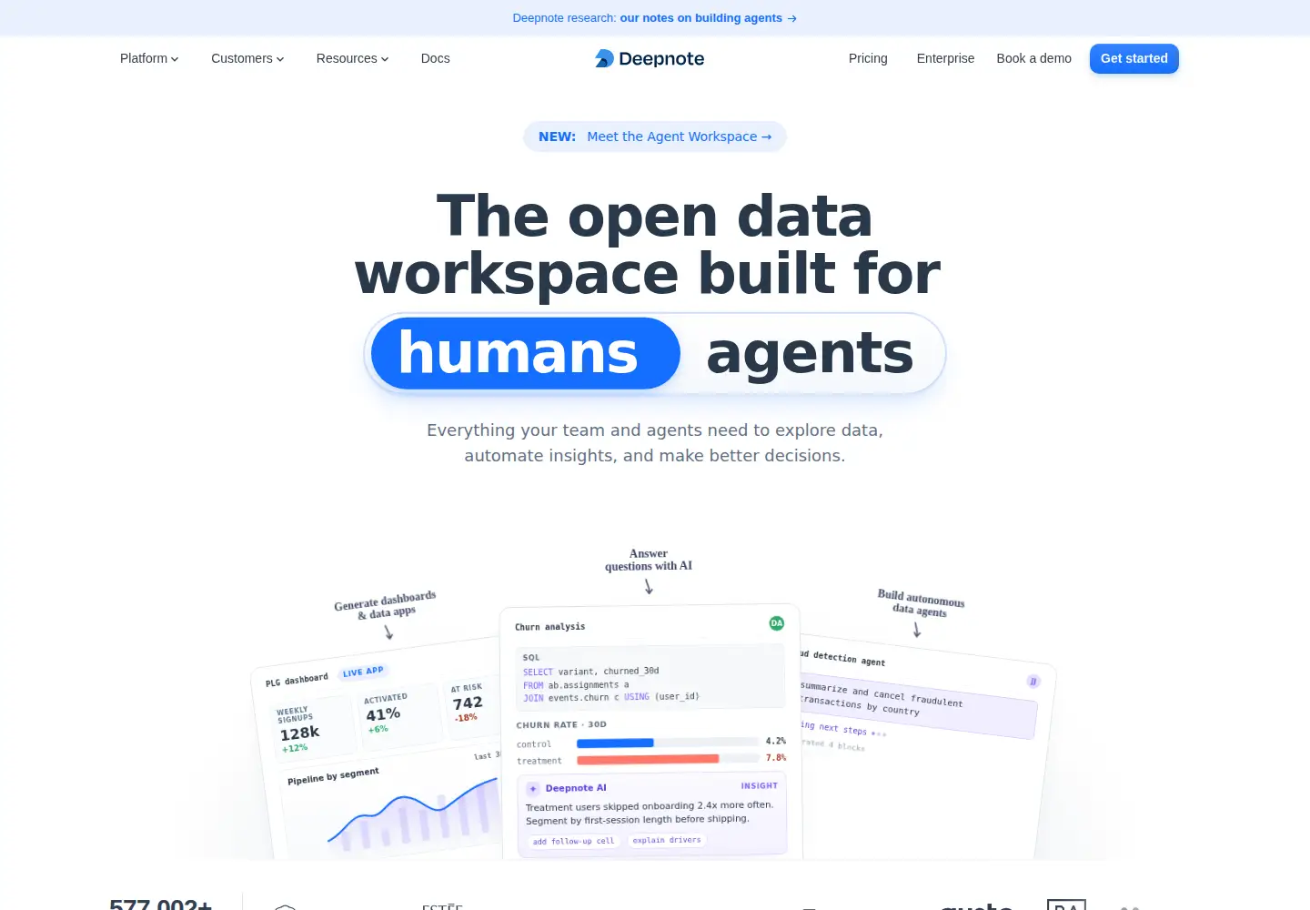 Screenshot of deepnote.com