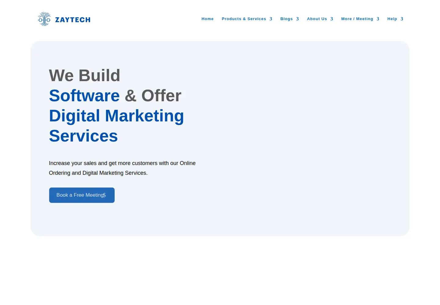 Screenshot of zaytech.com