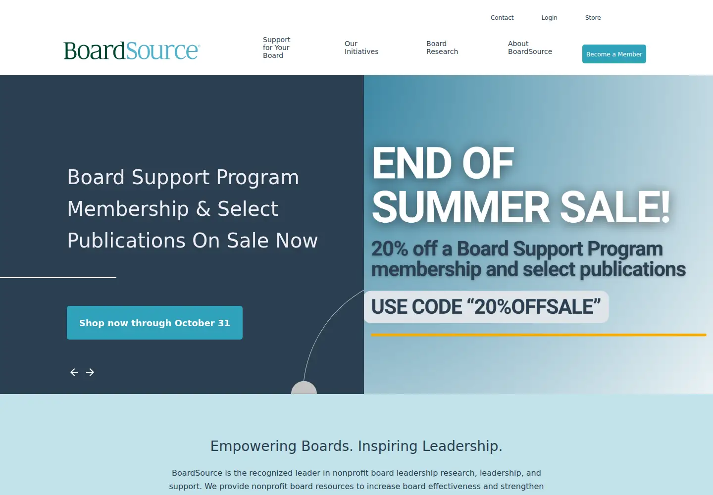 Screenshot of boardsource.org
