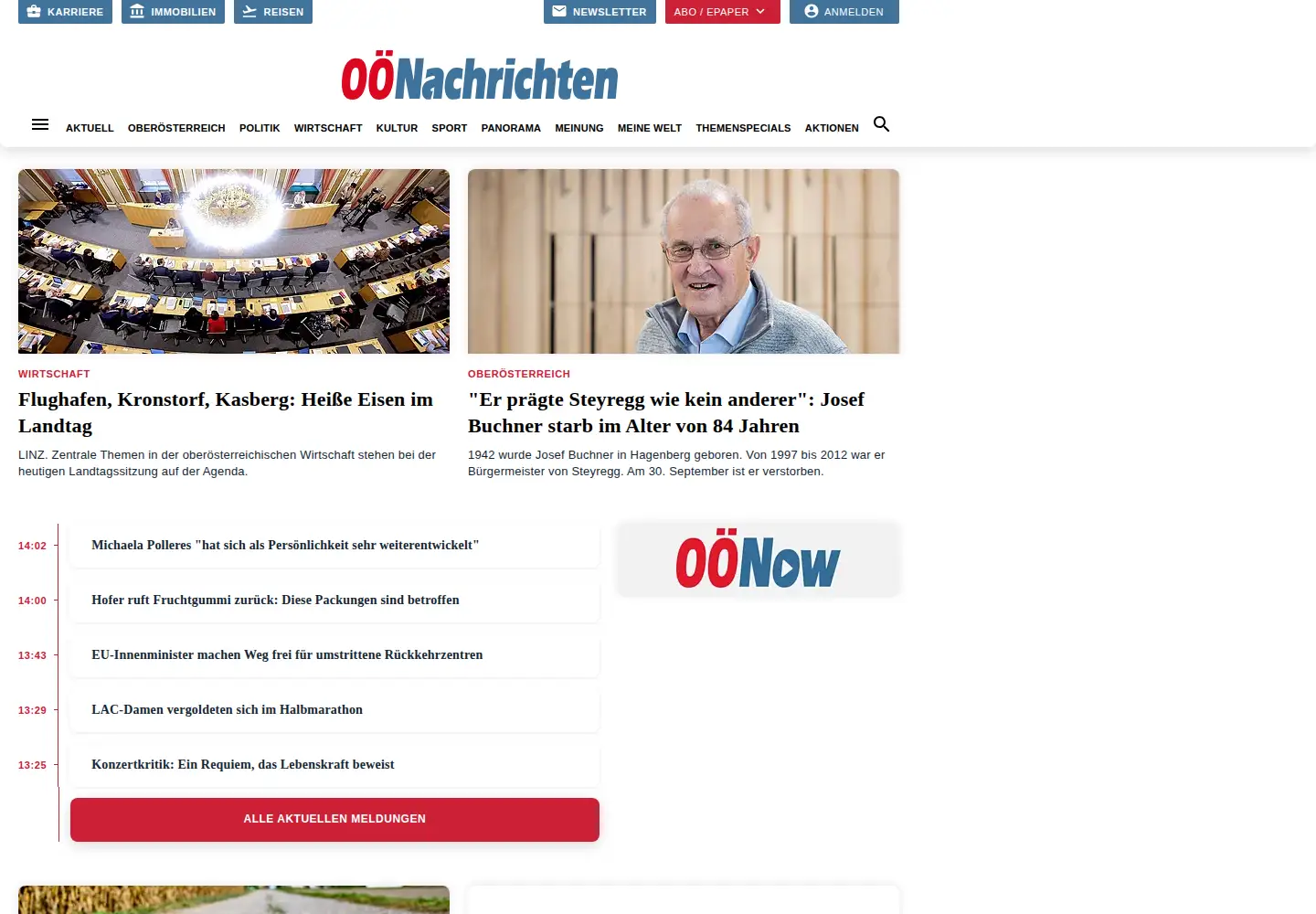 Screenshot of nachrichten.at