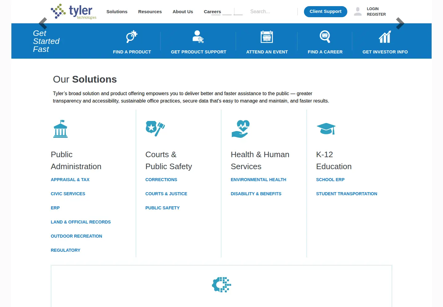 Screenshot of egov.com
