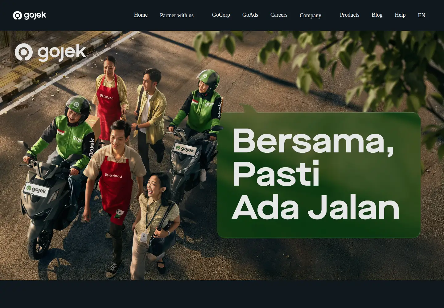 Screenshot of gojek.com