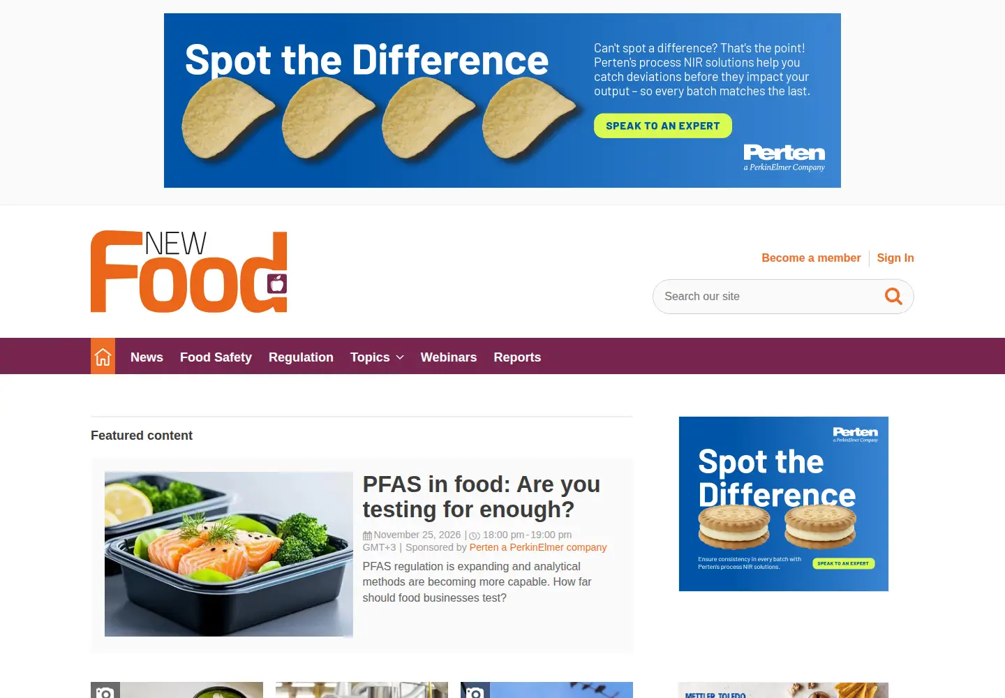 Screenshot of newfoodmagazine.com