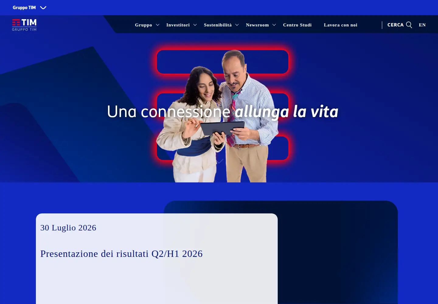 Screenshot of gruppotim.it
