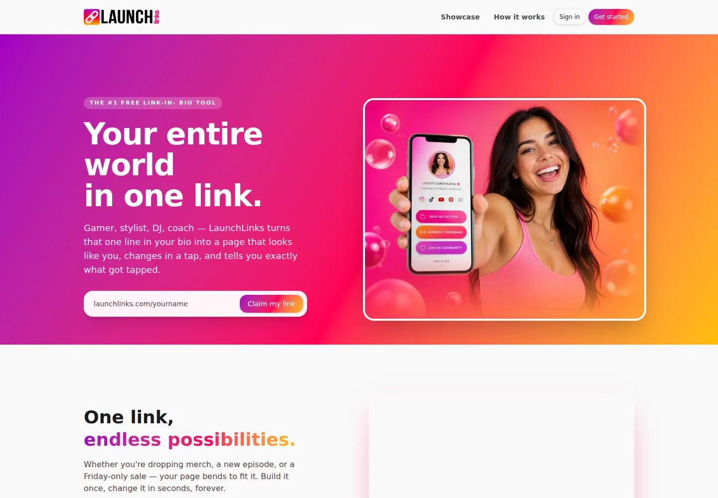 Screenshot of launchlinks.com