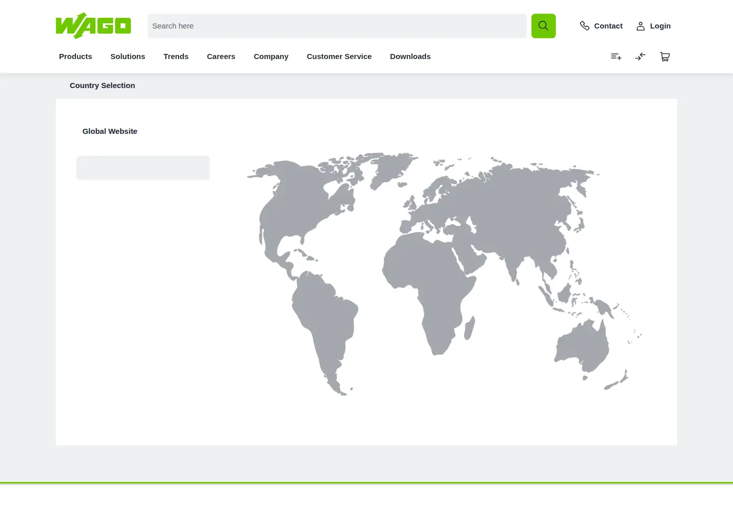 Screenshot of wago.com