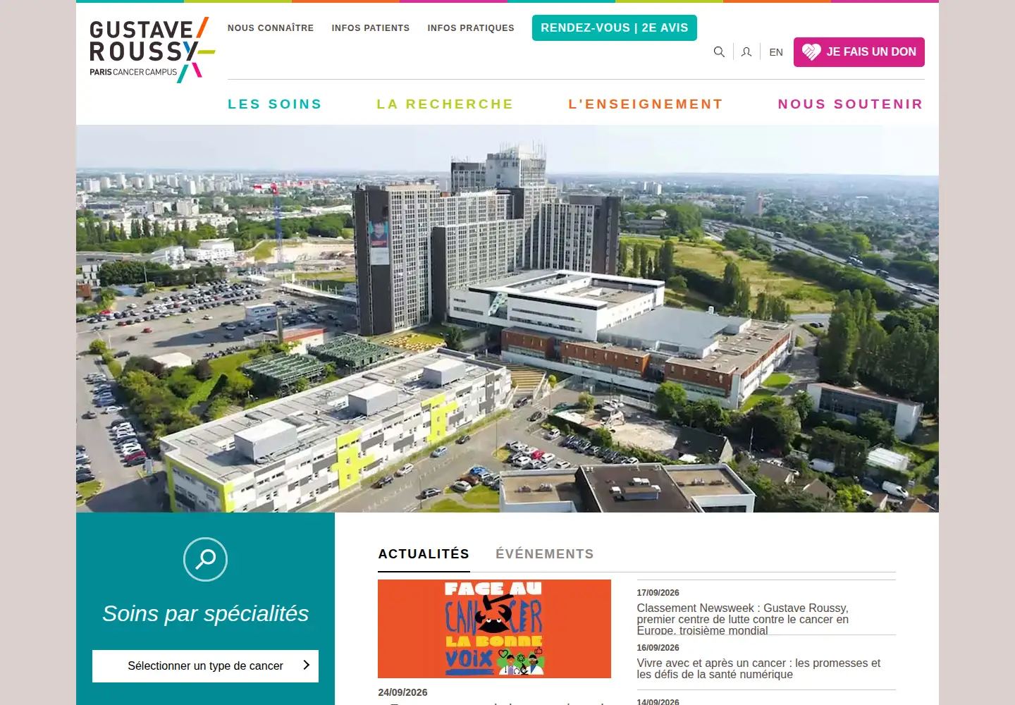 Screenshot of gustaveroussy.fr