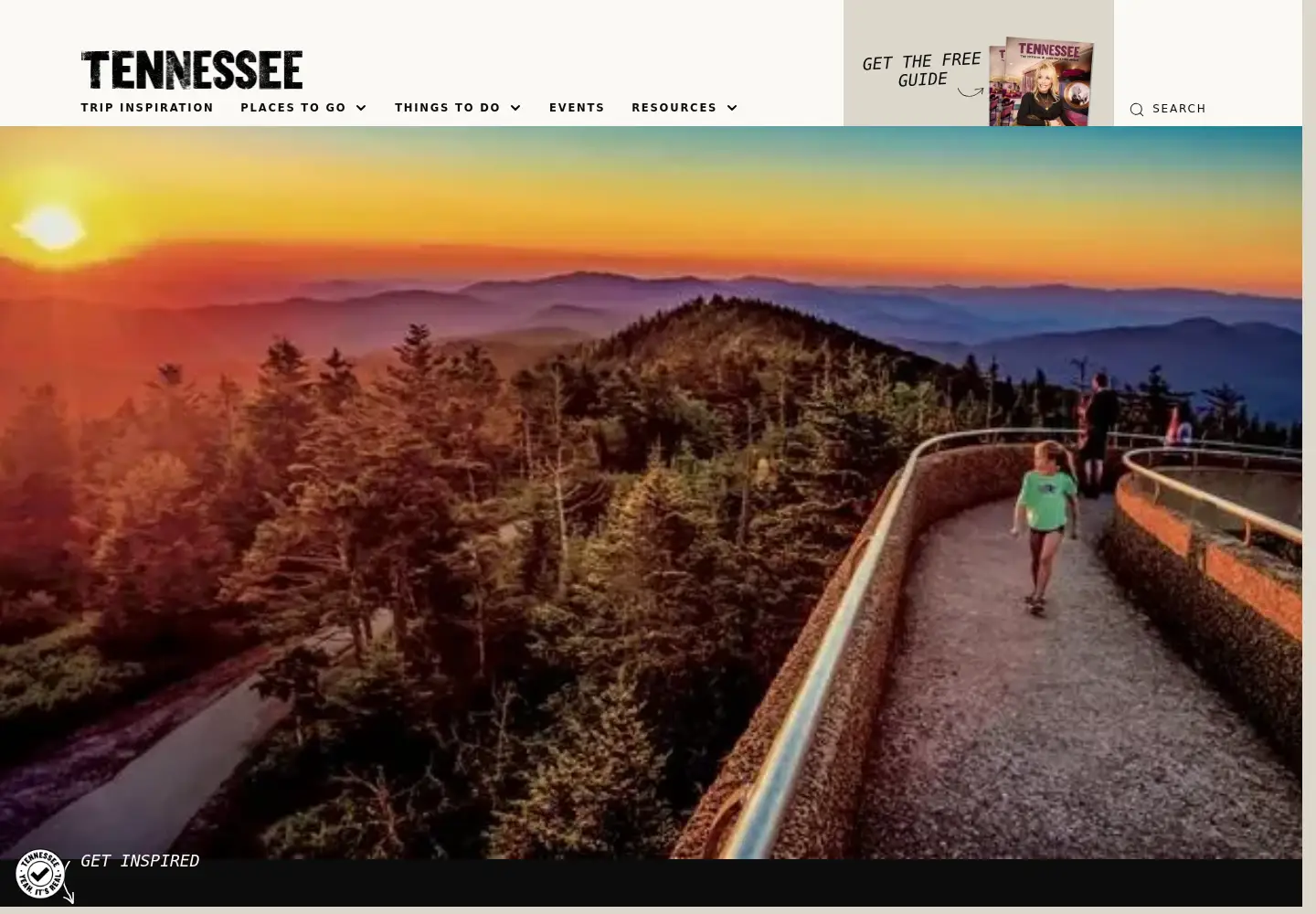 Screenshot of tnvacation.com