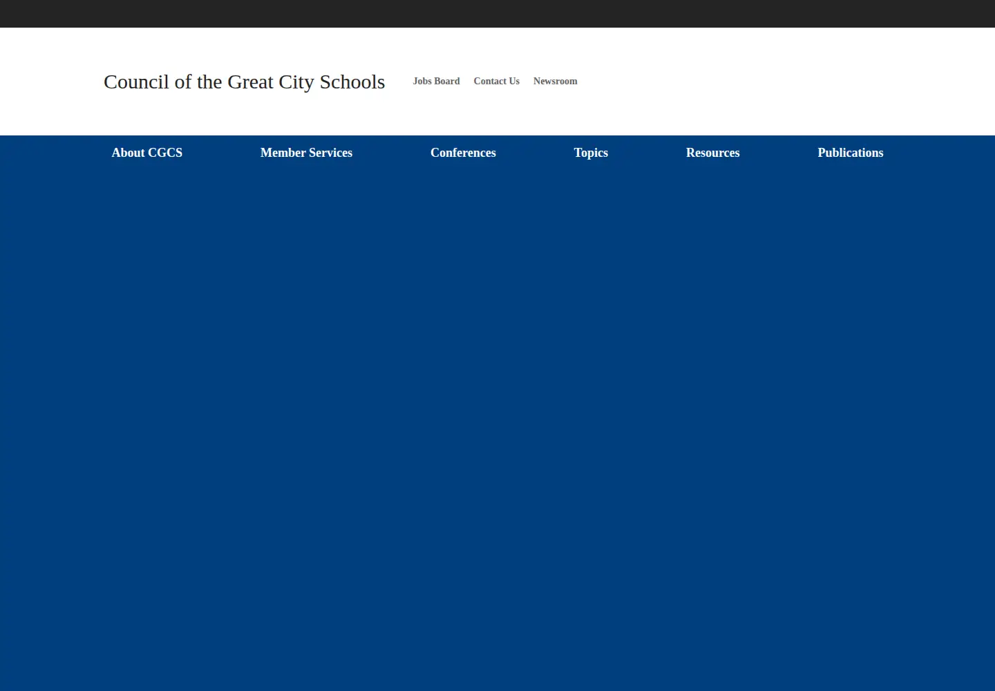 Screenshot of cgcs.org