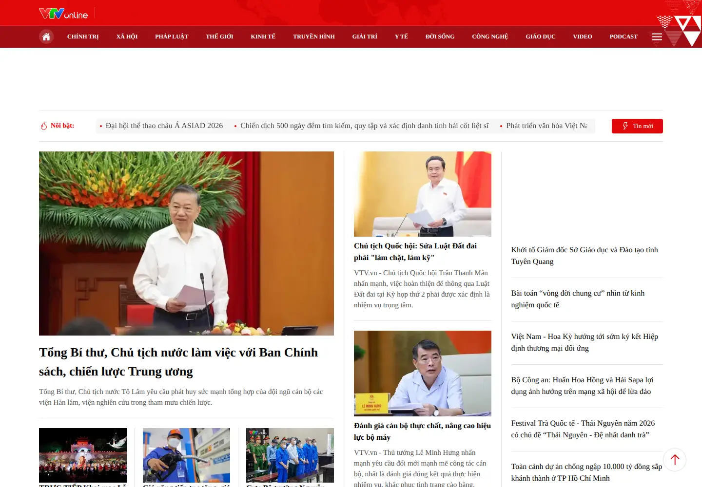 Screenshot of vtv.vn