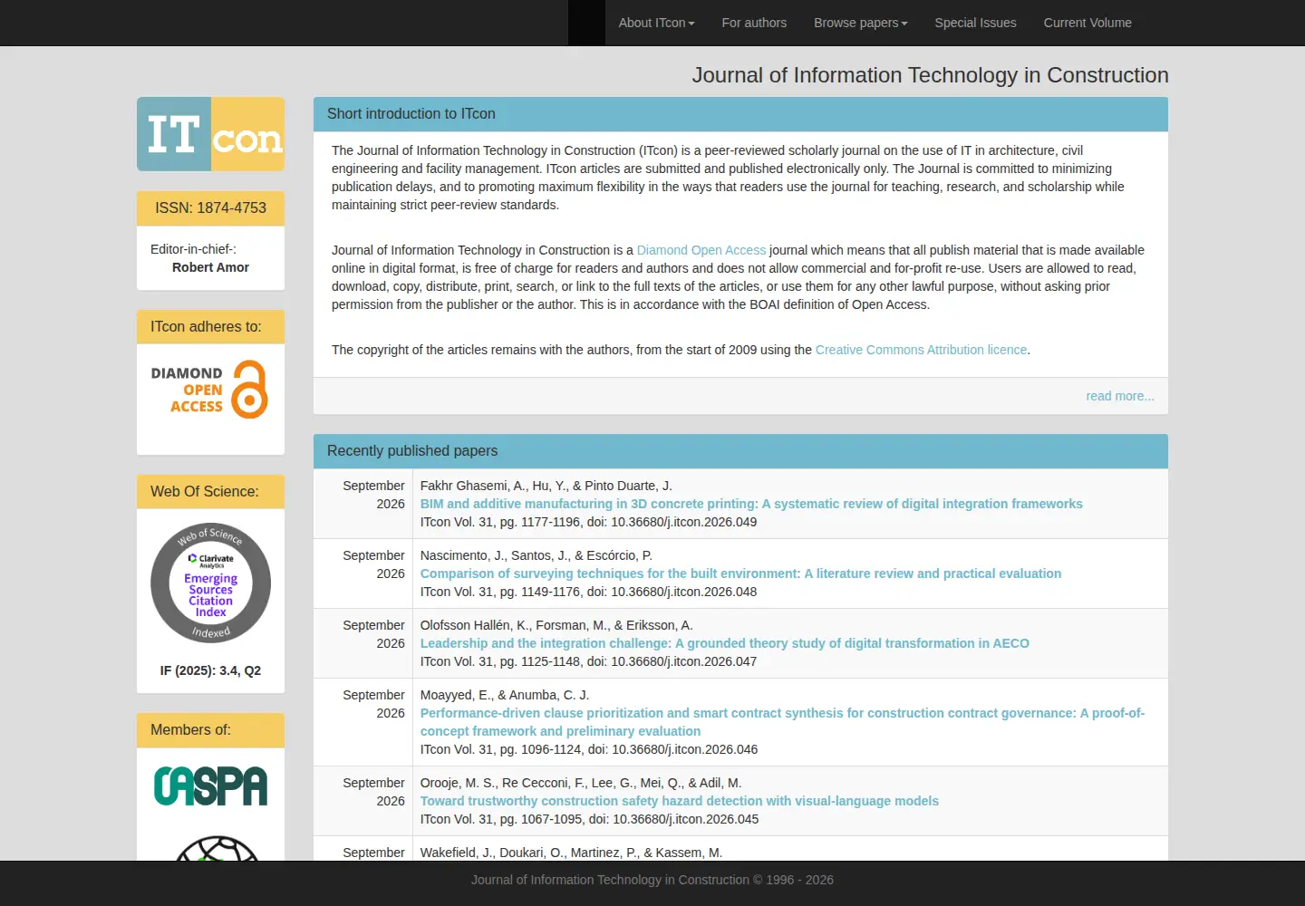 Screenshot of itcon.org