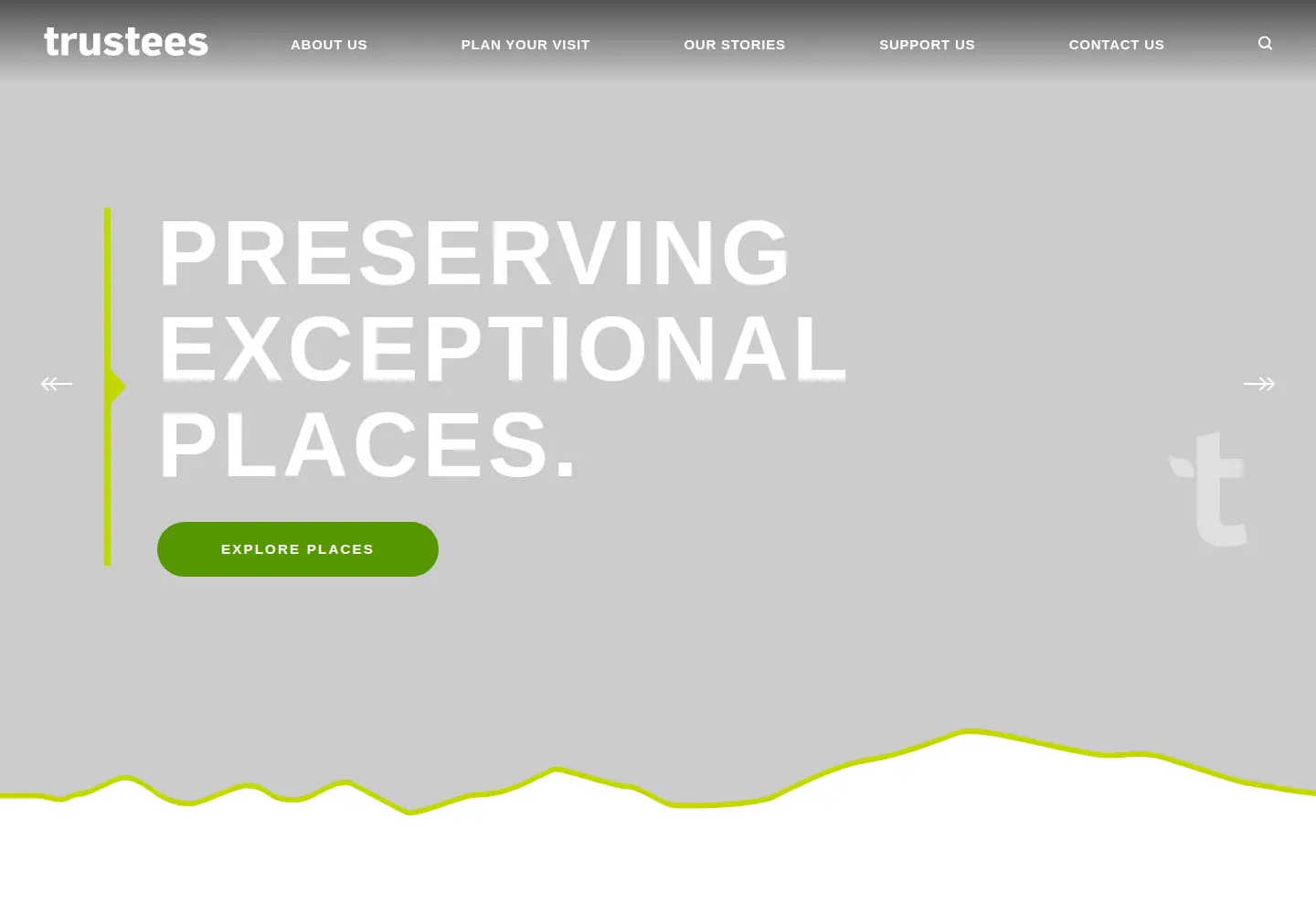 Screenshot of thetrustees.org