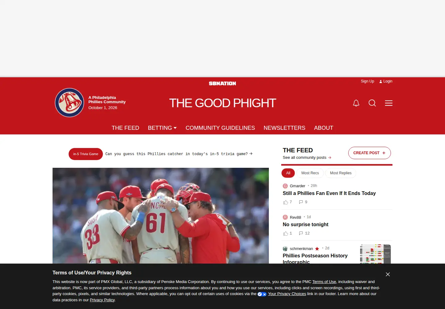 Screenshot of thegoodphight.com