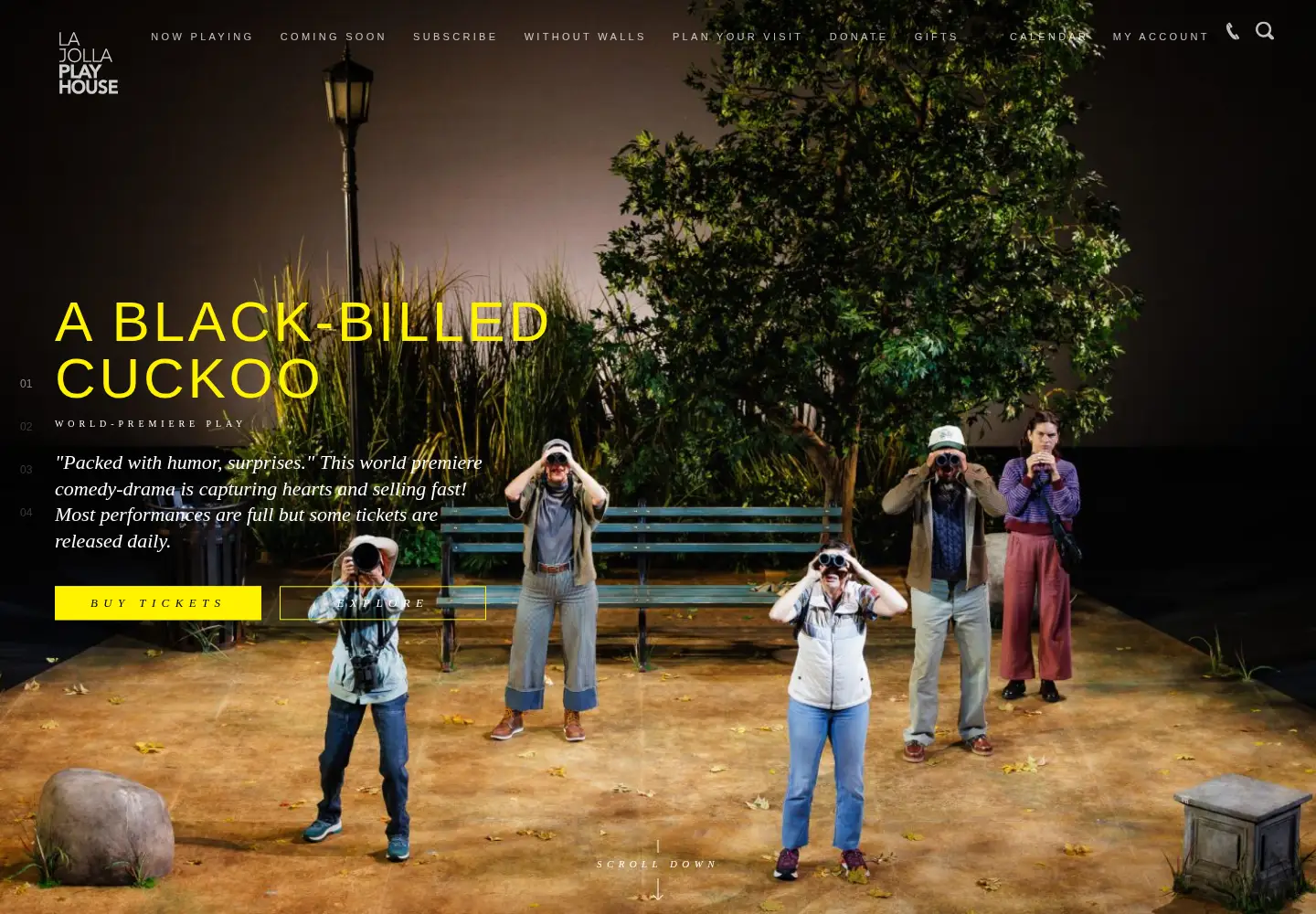 Screenshot of lajollaplayhouse.org