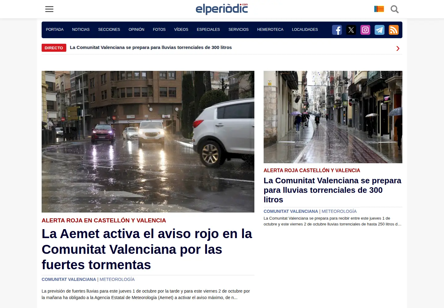 Screenshot of elperiodic.com
