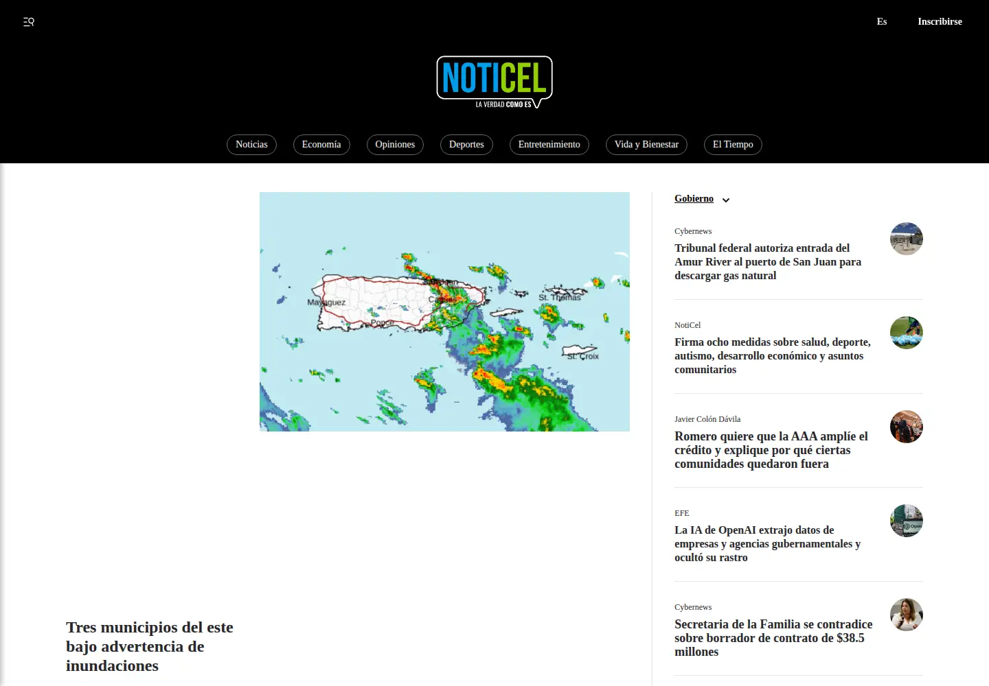 Screenshot of noticel.com