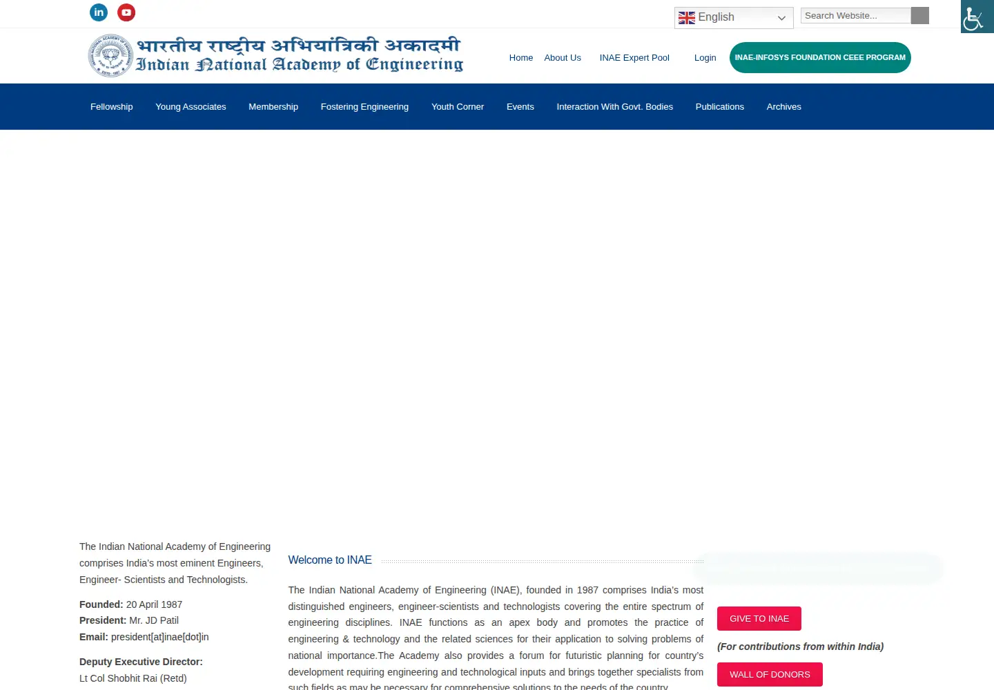 Screenshot of inae.in