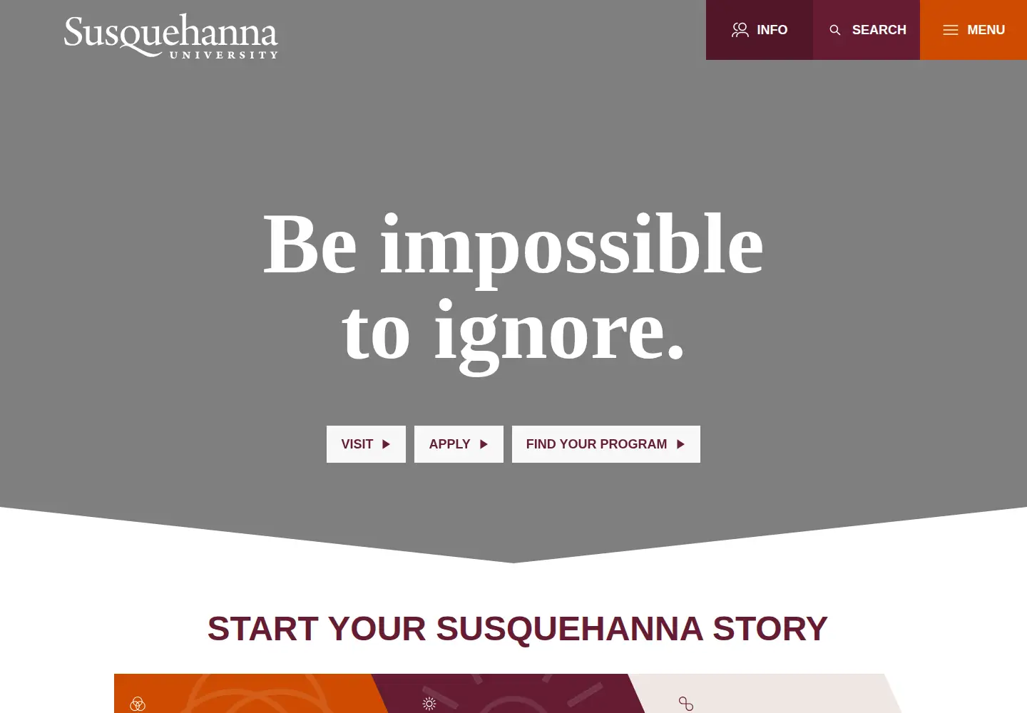 Screenshot of susqu.edu