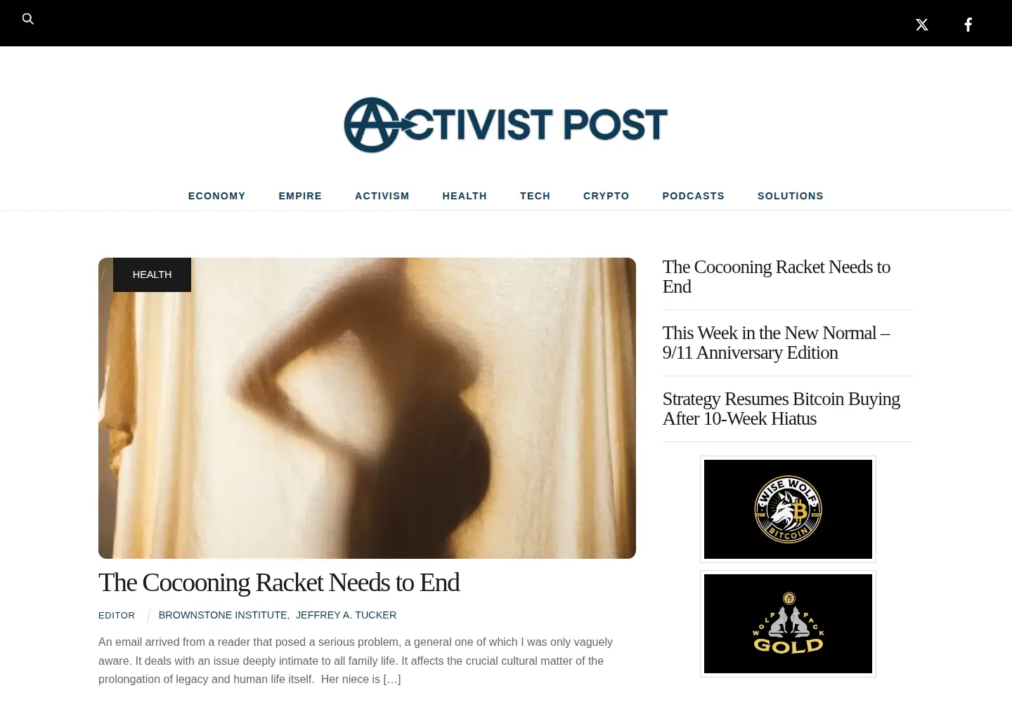 Screenshot of activistpost.com