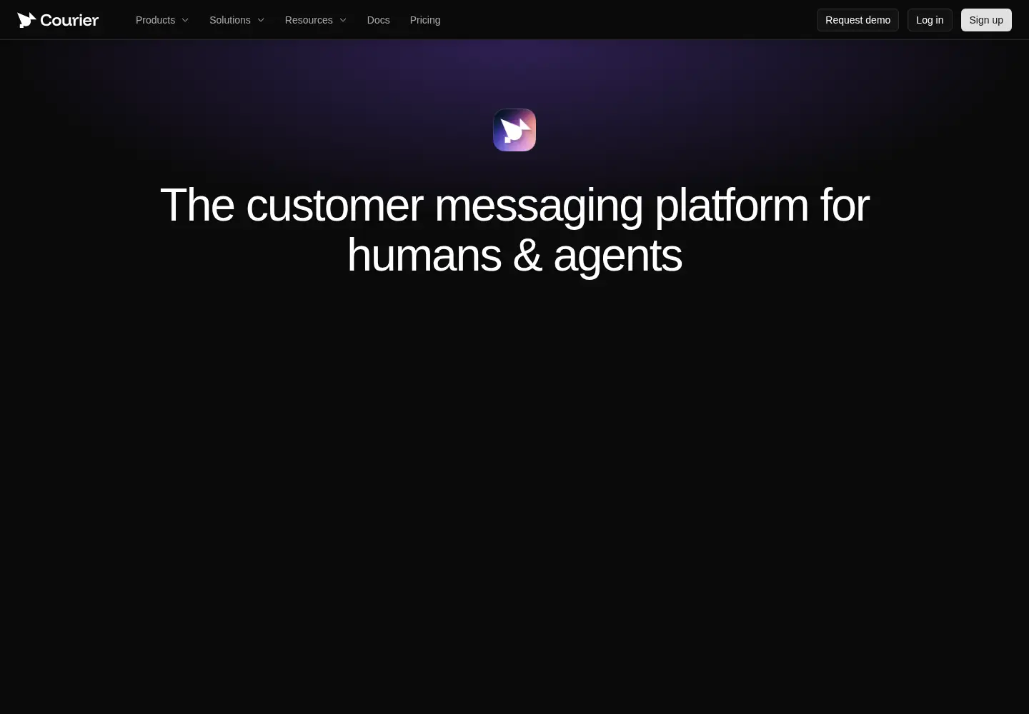 Screenshot of courier.com
