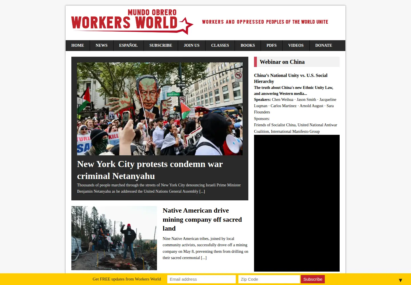 Screenshot of workers.org