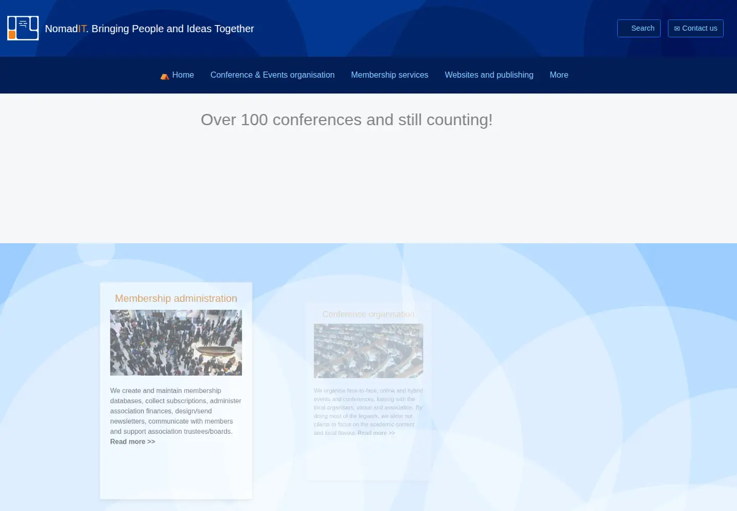 Screenshot of nomadit.co.uk