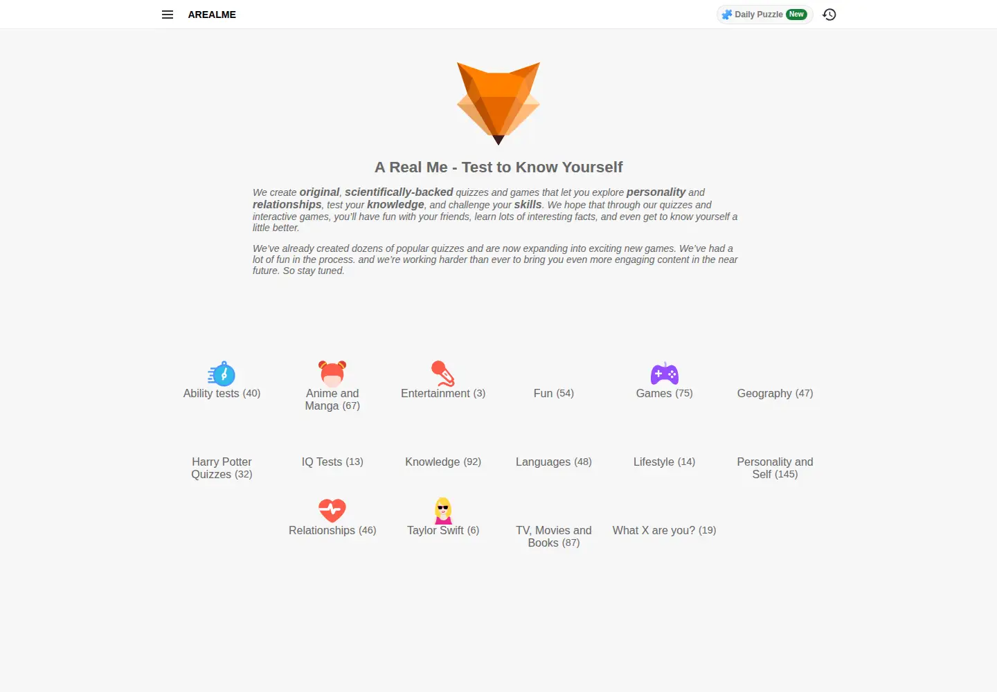 Screenshot of arealme.com