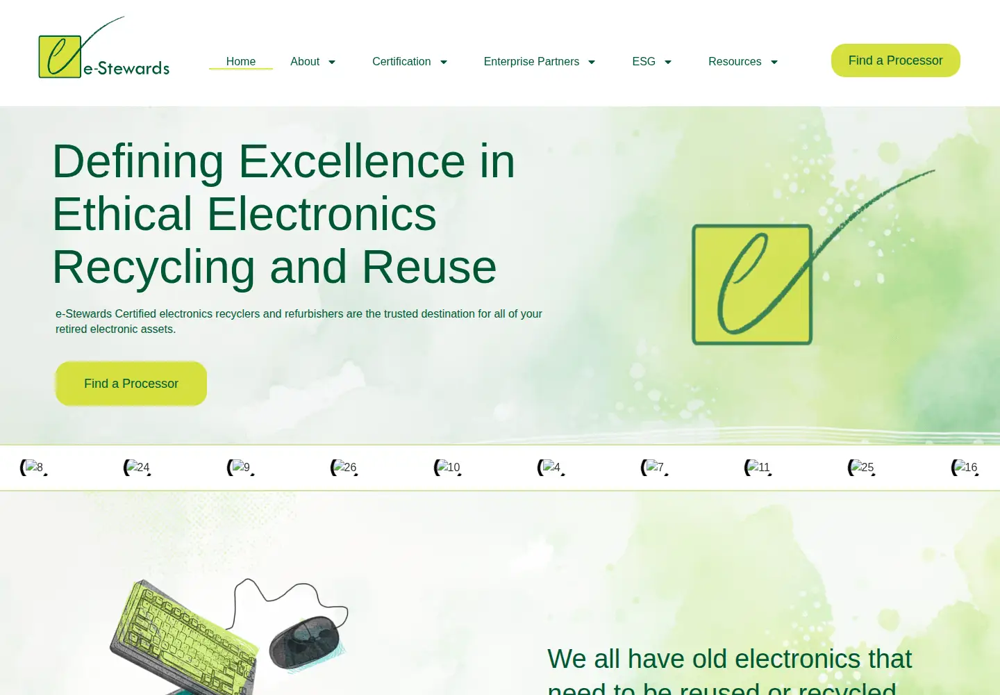 Screenshot of e-stewards.org