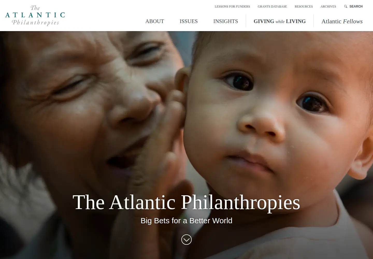 Screenshot of atlanticphilanthropies.org