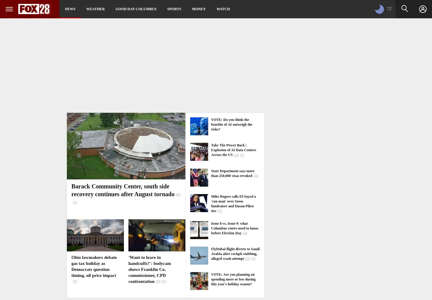 Screenshot of myfox28columbus.com