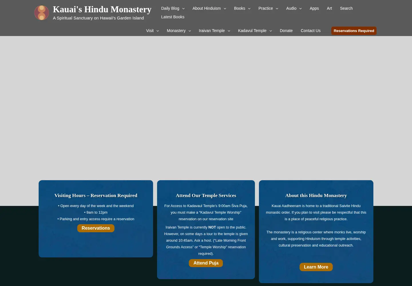 Screenshot of himalayanacademy.com
