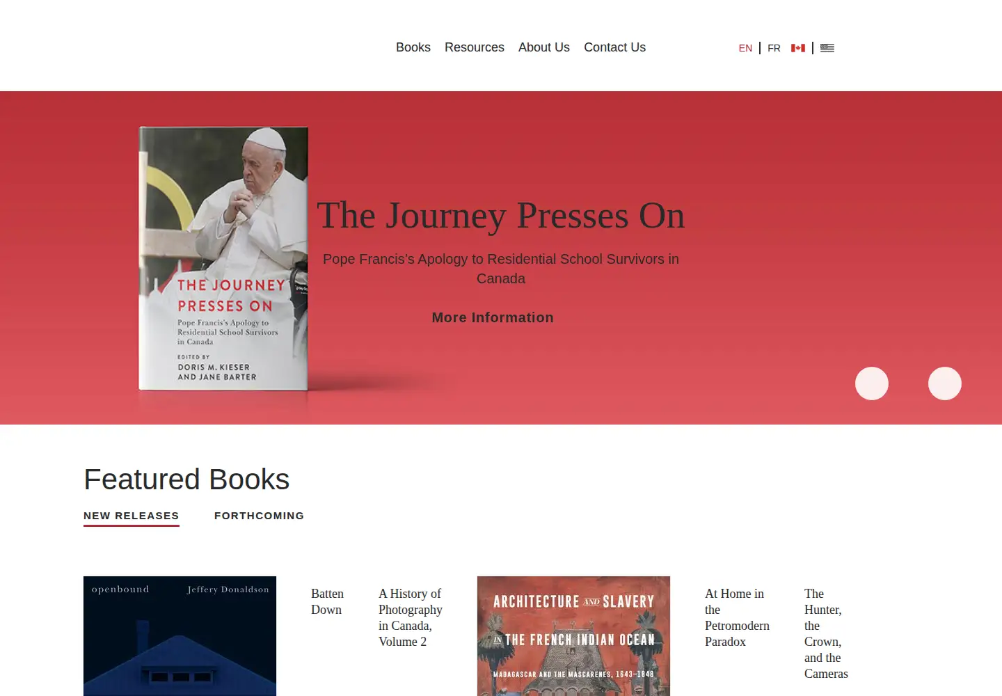Screenshot of mqup.ca