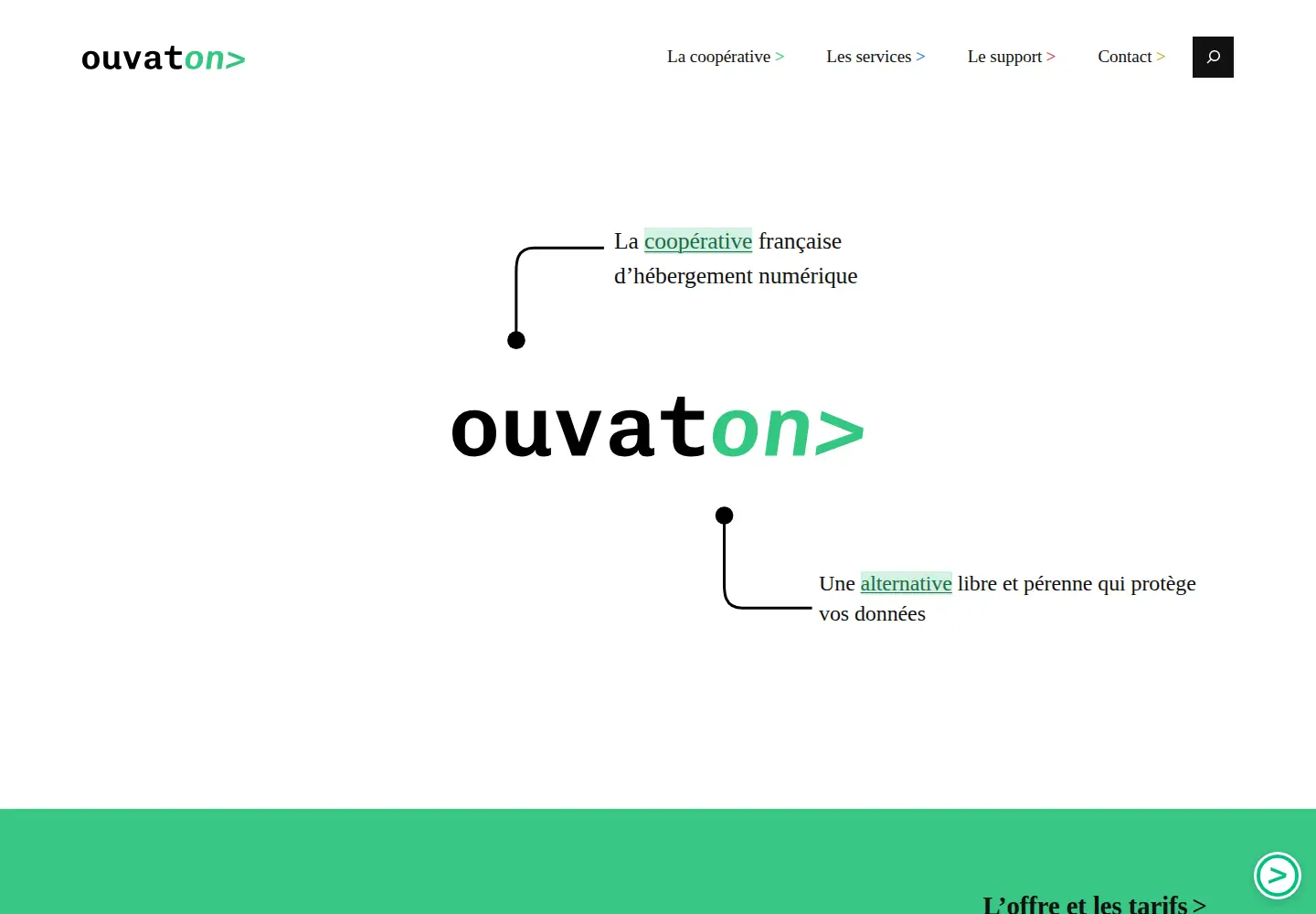 Screenshot of ouvaton.org