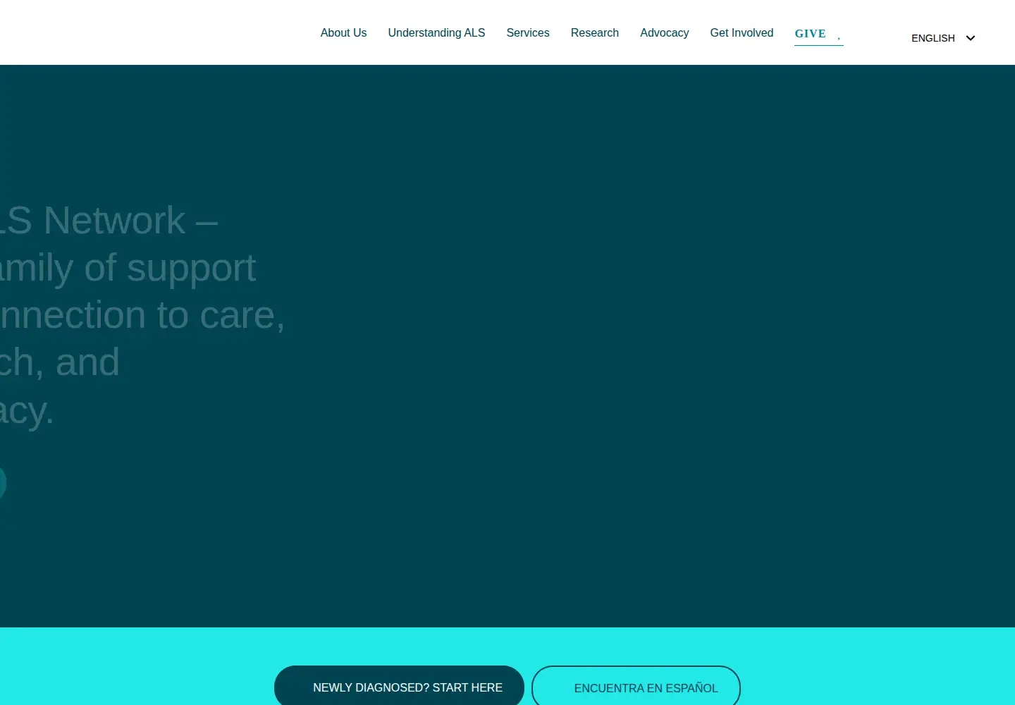Screenshot of alsnetwork.org