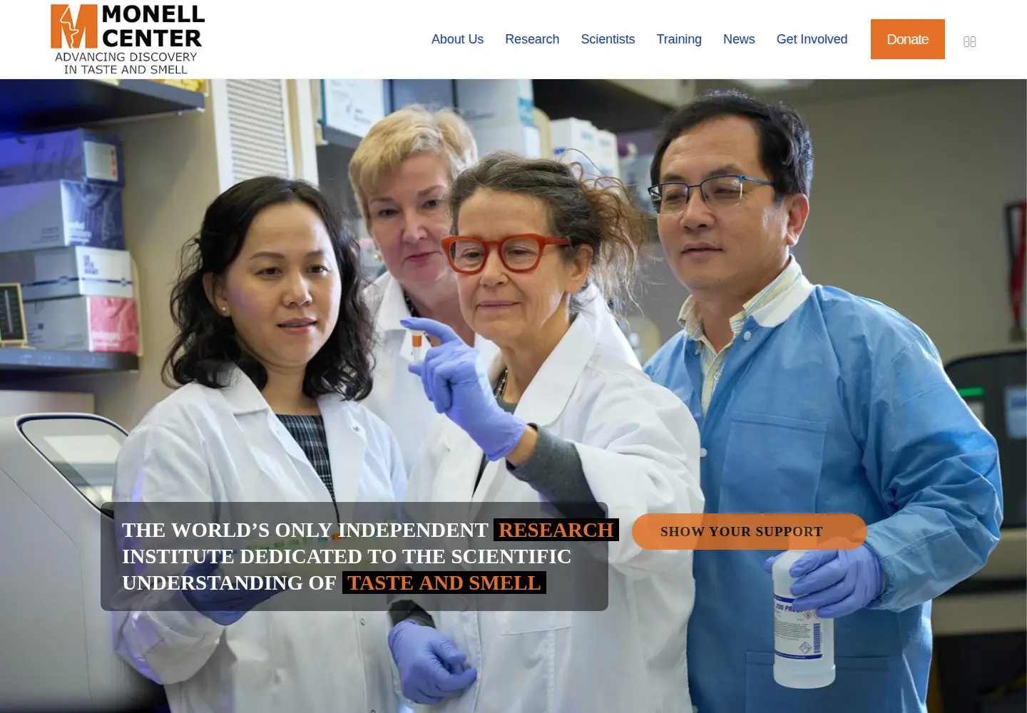 Screenshot of monell.org