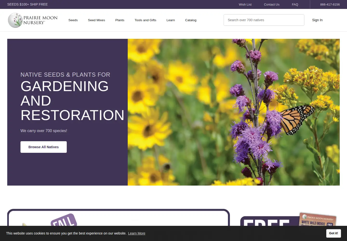 Screenshot of prairiemoon.com