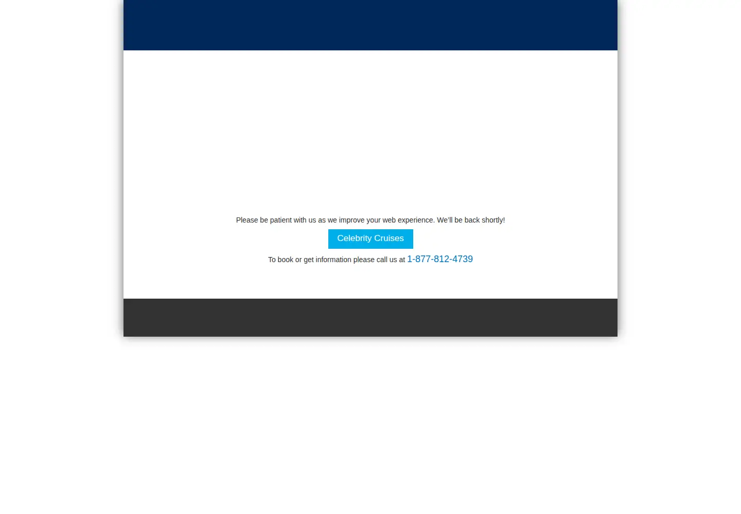 Screenshot of celebritycruises.com